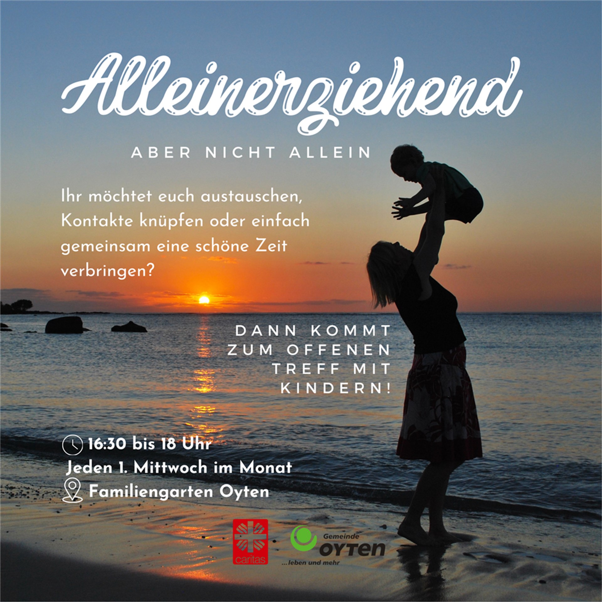 regelmäßiges Gruppentreffen für Alleinerziehende Mütter und Väter im Familiengarten Oyten